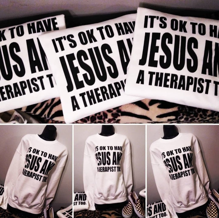 Jesus & Therapist Sweater