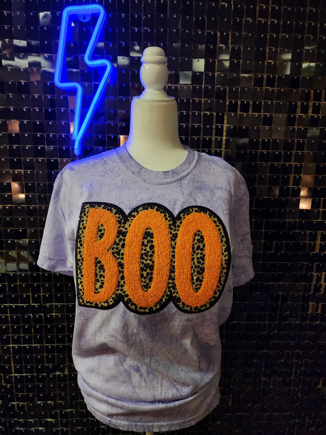 BOO Purple Comfort Colors Tee